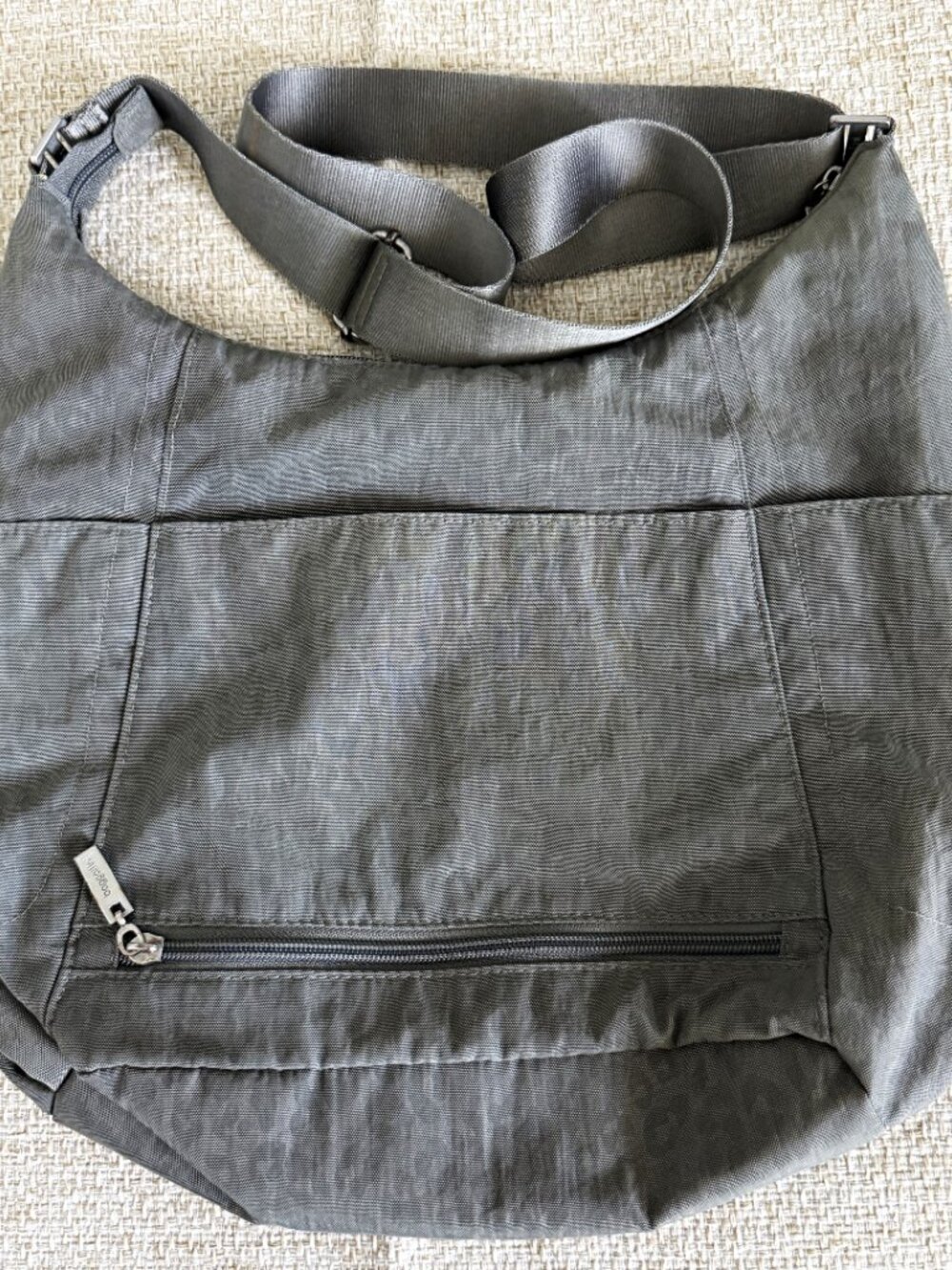 Baggalini Shoulder Bag Gray Canvas - Picture 2 of 8